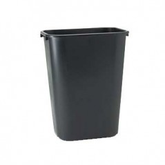 Papeleira Rectangular S/Tampa 39 Litros Preto