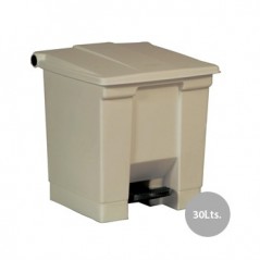 Contentor c/Pedal 30 Litros Bege / Manutencao e Higiene / Ca