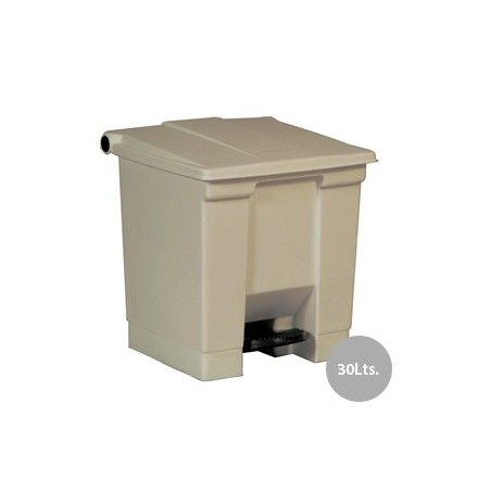 Contentor c/Pedal 30 Litros Bege / Manutencao e Higiene / Ca