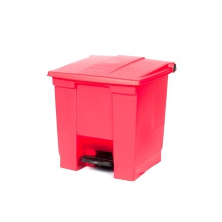 Contentor c/Pedal 30 Litros Vermelho / Manutencao e Higiene