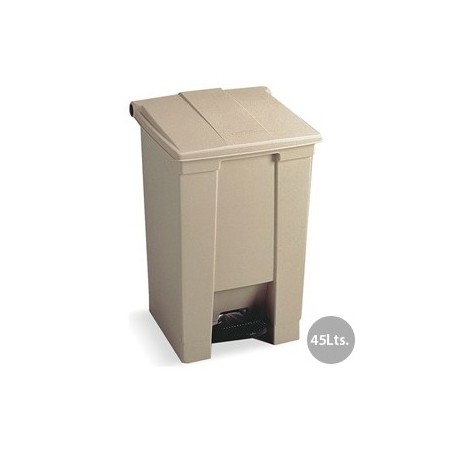 Contentor c/Pedal 45 Litros Bege