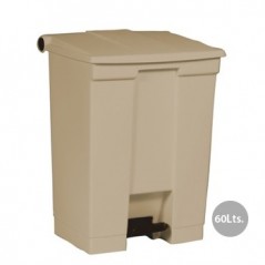 Contentor c/Pedal 60 Litros Bege / Manutencao e Higiene / Ca