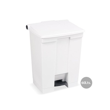 Contentor c/Pedal 60 Litros Branco / Manutencao e Higiene /