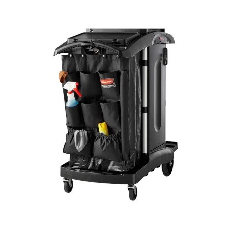 Organizador 9 bolsas para carro de limpeza Preto / Manutenca