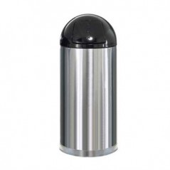 Papeleira Metal EasyPush Aco Inox 55 Litros / Manutencao e H
