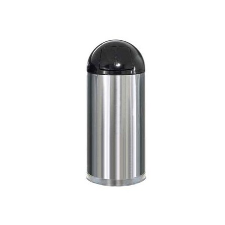 Papeleira Metal EasyPush Aco Inox 55 Litros / Manutencao e H