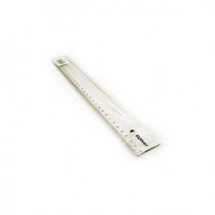 REGUA PLASTICO CRISTAL SMARTD 30CM