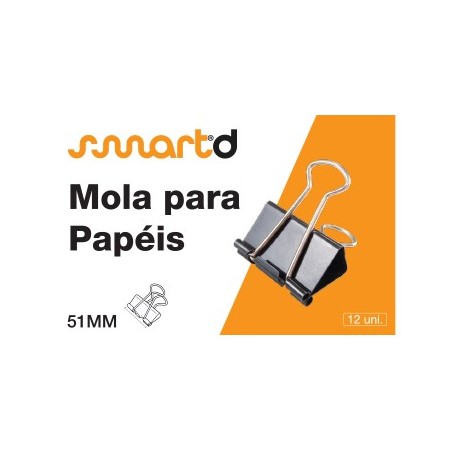 Molas para Papeis 51mm SmartD Cx 12un