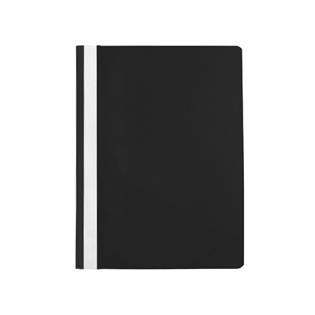 20un Classificador Plastico PP Capa Transparente Preto 1un /