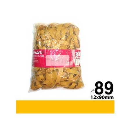 Elasticos 12x90mm Banda (Nº89) 1Kg / Escritorio e Papelaria
