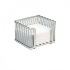 Porta Blocos de notas em rede metálica Prata