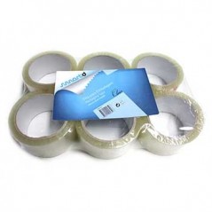 6un Fita Adesiva PPL Transparente 50mmx66mts- 1unid / Manute