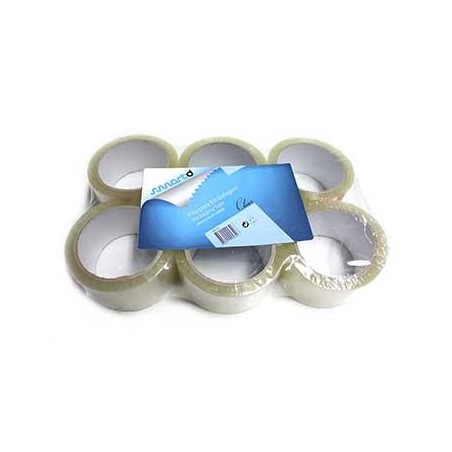 6un Fita Adesiva PPL Transparente 50mmx66mts- 1unid / Manute