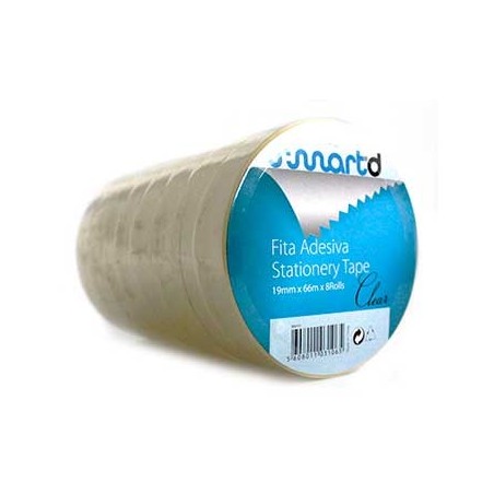 8un Fita Adesiva Clear 19mmx66mts - 1un / Escritorio e Papel