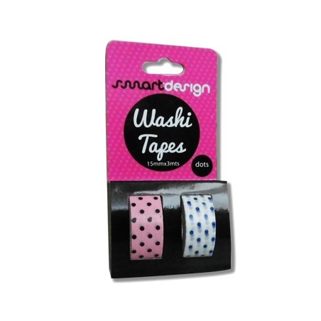 Fita Adesiva Decorativa Washi Tape Bolinhas 2un / Escritorio