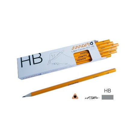 2un Lápis Carvão Nº2-HB Triangular SmartD Cx 12un
