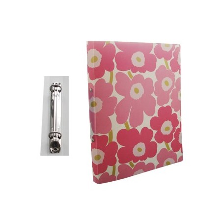 Pasta Arquivo Marimekko 2 Argolas R 13mm L20mm Rosa 1un / Ar