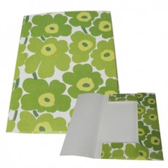 Capa 3 Abas Marimekko 320x245mm c/Elast Verde-1un / Arquivo