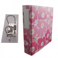 Pasta Arquivo Marimekko 2 Argolas D 41mm L57mm Rosa 1un / Ar