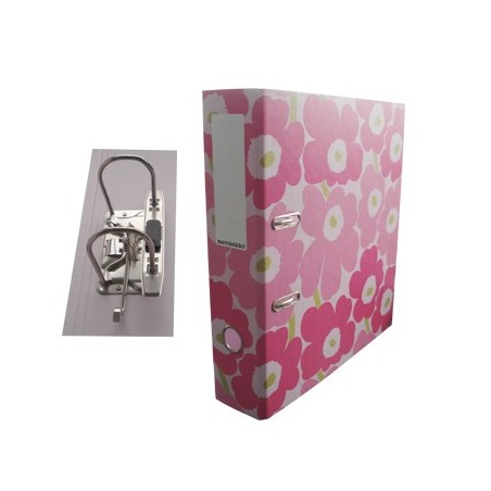 Pasta Arquivo Marimekko 2 Argolas D 41mm L57mm Rosa 1un / Ar