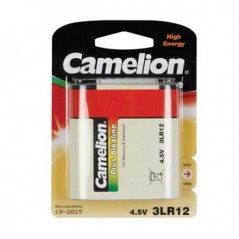 Pilha alcalina (3LR12) 4,5V-4400mAh 1un/blister / Cabos e Ba