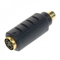 Acoplador S_VHS Femea para 1x RCA femea / Cabos e Baterias /