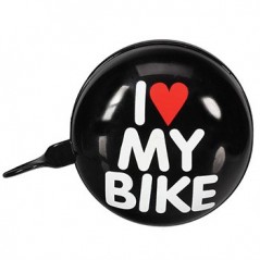 Campainha para Bicicleta 8cm I LOVE MY BIKE Preto