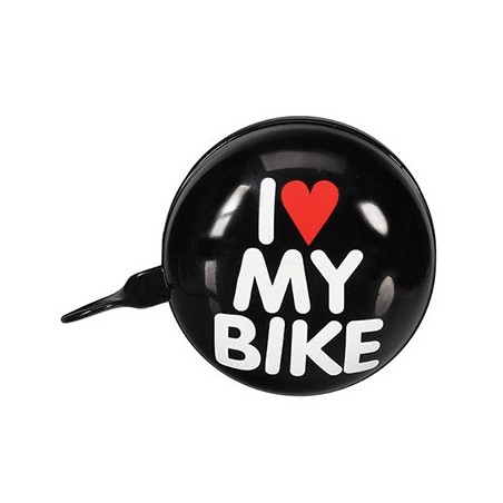 Campainha para Bicicleta 8cm I LOVE MY BIKE Preto