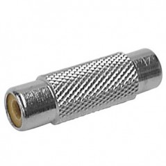 Adaptador em metal RCA fêmea/RCA fêmea / Cabos e Baterias /