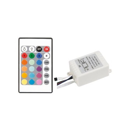 Controlador LED RGB com controle remoto IR low cost / Luz So