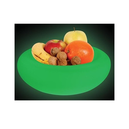 Taca p/fruta LED RGB, 7 cores, 30 LEDs , bat. recarregaveis