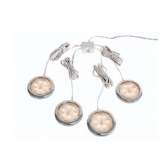 Sistema LED p/ decoracao 4 x .72W branco quente 2700K / Luz