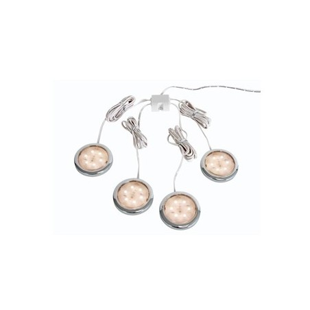 Sistema LED p/ decoracao 4 x .72W branco quente 2700K / Luz