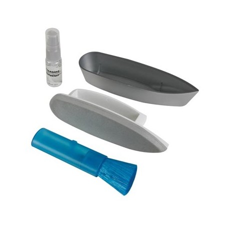Kit de limpeza ecrans - escova, microfibras,pincel e liquido