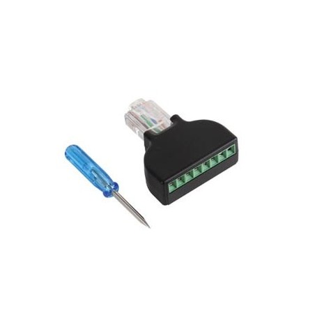 Adaptador de Terminal para aparafusar 8P8C (RJ45) / Cabos e