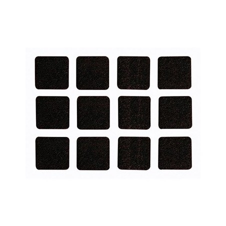 Feltros Anti-Riscos Quadrados 25x25mm 12un