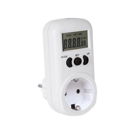Medidor de consumo de energia 230V/16A tomada SHUCKO / Instr
