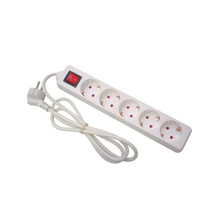 Bloco c/5 Tomadas+Interruptor e Cabo 1,5mts / Cabos e Bateri