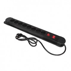 Bloco 8 Tomadas Proteção + Interruptor Cabo 1,5mts