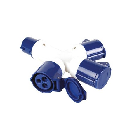 Splitter de tomadas CE (1 macho 3 femea) / Cabos e Baterias