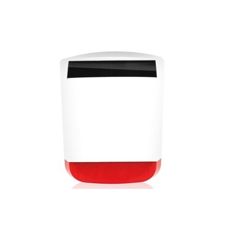 Sirene exterior c/ strob alimentada por energia solar / Prot