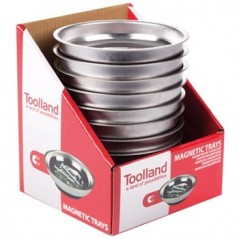 Expositor c/ bandejas magneticas 10cm diametro -10un / Instr