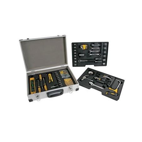 Mala de Aluminio com kit de ferramentas de 158 pecas / Instr