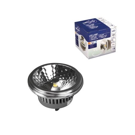 Lampada LED  AR111 -  G53 - COB 15 W - 5500 K / Luz Som e Im