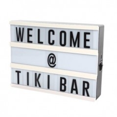 Caixa de luz 20x15x4cm Alimen. pilhas e/ou cabo USB