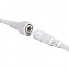 Conector DC com cabo macho/femea para fitas LED 1 cor IP68 /