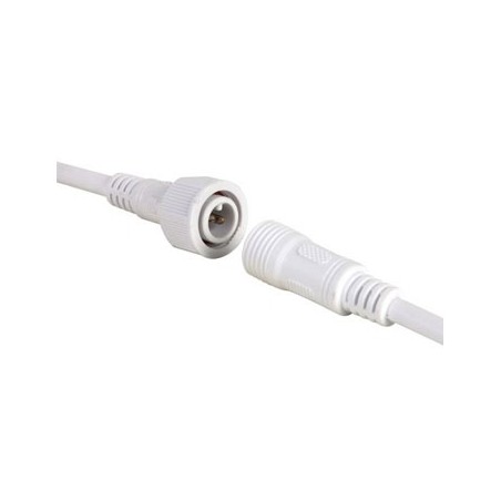 Conector DC com cabo macho/femea para fitas LED 1 cor IP68 /