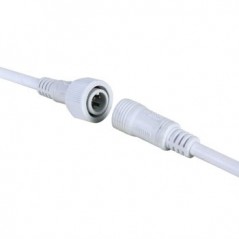 Conector DC com cabo macho/femea para fitas LED RGB IP68 / L