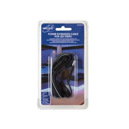 Conector DC com cabo macho/femea em extensao de 2mt / Luz So