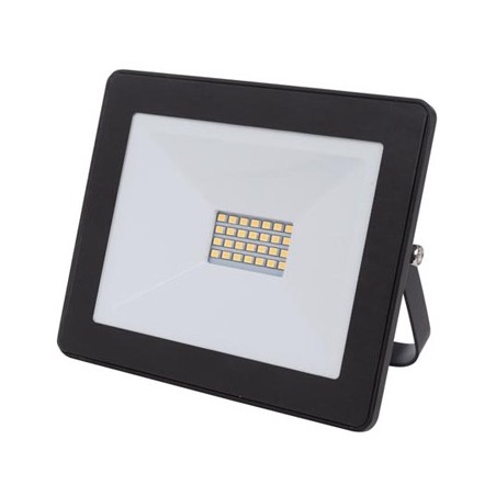 Projetor LED Exterior Branco Neutro 20W Preto